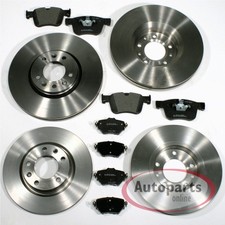 Bremsen Ø 304 mm + Ø 290 mm vorne + hinten für Peugeot Citroen Opel Fiat Toyota