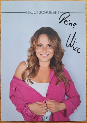 Nicci schubert orig autogramm - nicci,
