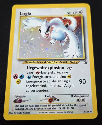 Pokemon karte lugia - 9/111, holo