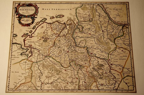 Historische landkarte bremen - historische,
