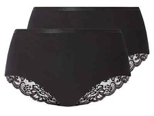 Esmara 2x Damen Mieder Slips Miederslips mit Spitze Miederhose NEU