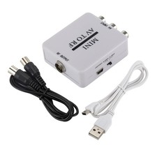 Composite-A V-zu-HF-Wandler Kompakter HF-Modulator AV-zu-HF-TV-Signalschalter