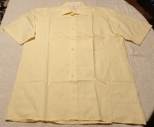 Gelbes kurzärmliges Oberhemd von Olymp Tendenz Größe 15,5 39