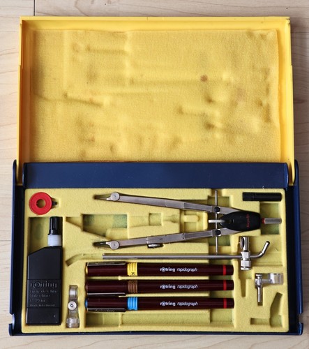 Rotring rapidograph zirkelset - rotring,
