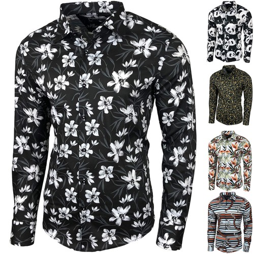 Blumen hemden herren bunte - hemden,