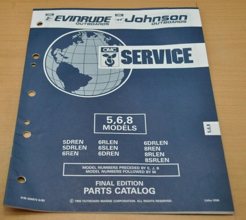 Omc johnson evinrude - johnson, 5,6,8