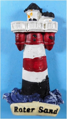 Magnet leuchtturm roter - leuchtturm, sand