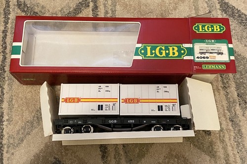 Lgb 4069 scale flatcar with - g,