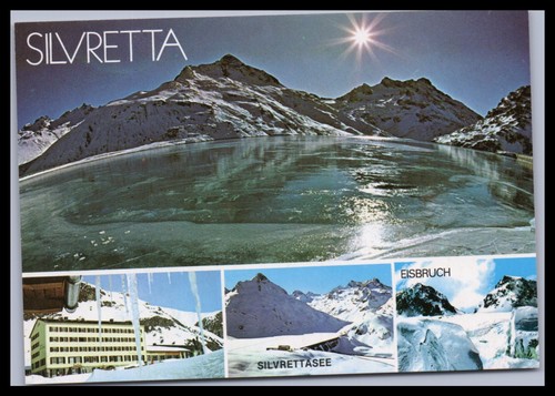 Ansichtskarte silvretta see - ansichtskarte,
