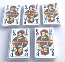 5 Skat Skatkarten Karten Spiele PVC Box Großer Index Französisches Blatt ASS Neu