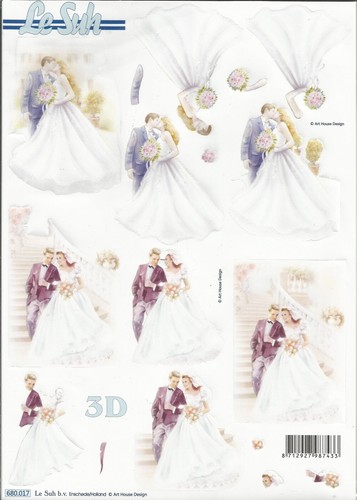 Stanzbogen hochzeit - 3d-stanzbogen,