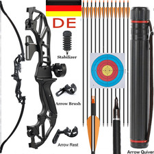 20-55lbs 54" Bogenschießen Takedown Recurvebogen Jagdbogen Pfeil for Beginner