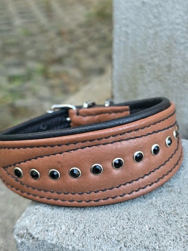 Hundehalsband 35cm leder - hundehalsband,