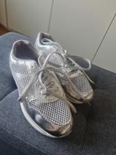 Damen Sneaker Turnschuh Silber mit Glitzer ausgefallen Gr.40 NEU