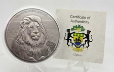 9 oz Silber Gabun Lion 2013