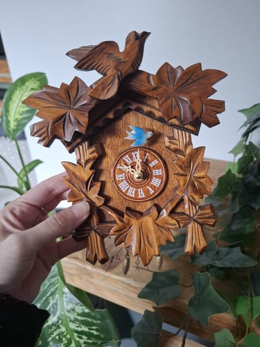 Kuckucksuhr holz vintage - kuckucksuhr,