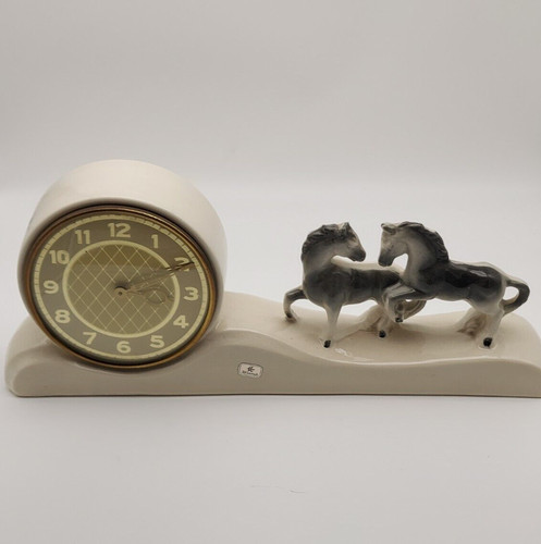Vintage keramik wanduhr - keramik,