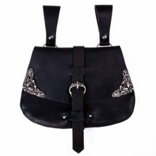 Frühmittelalter Tasche Beschläge Mittelalter Gürteltasche LARP Ledertasche Leder