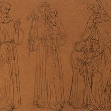 Heiliger Antonius Zeichnung