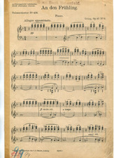 An den Frühling, E. Grieg