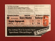 Fußball Eintrittskarte Ticket Bayern München - Hamburger SV 1983/84 ( 60197
