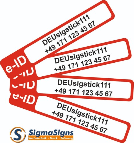 4stk drohnen kennzeichen - 4stk., eu