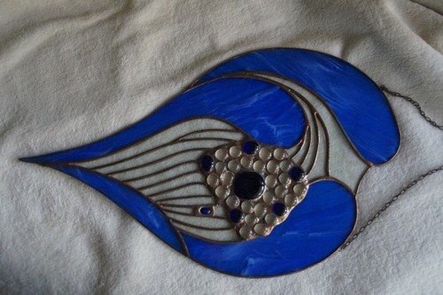 Tiffany fensterbild tropfen - fensterbild,