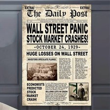 Leinwanddruck  zeitung Wall