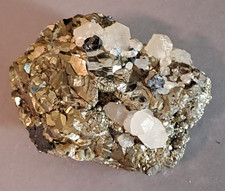 Pyrit mit Sphalerit und Calcit, Trepca 2025, 9x6x6,5cm, #41