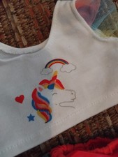Einhorn ? Set Baby Born Annabell Shirt Hose Glitzer Maske Hausschuhe Paket ??