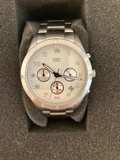 Original Audi Collection Damen Chronograph Armbanduhr Edelstahl 3101600500 OVP