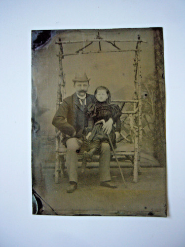 Altes ferrotype negativ - altes,