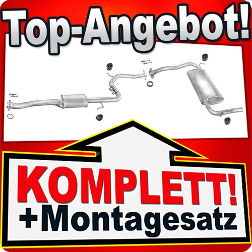 Auspuff für mazda - auspuff, f