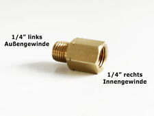 Verbindungsstück Übergang IG 1/4" R x AG 1/4" lks Reduzierstück Gas Adapter