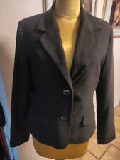 grauer Kurz-Blazer von ORSAY, Gr. 38, mit Innenfutter, Wolle mit Viskose