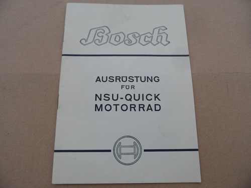 Nsu quick 98ccm 98er bosch - nsu,