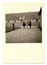 Altes Foto Deutsche Soldaten Wehrmacht Offiziere in Uniform mit Pferden 2WK