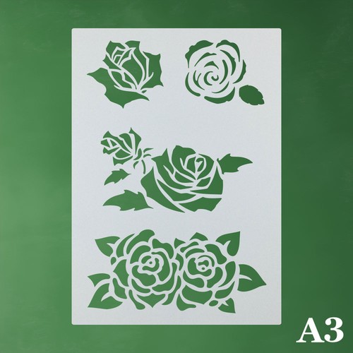 Schablone rose blüte - schablone,
