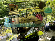 Luxus Hamsterkäfig Oase OREGON MIT ALLEM ZUBEHÖR auf 3 Etagen