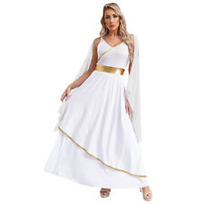 DE Griechische Göttin Aphrodite Kostüm Damen Historisches Römisches Lang Kleid 