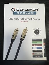 Oehlbach NF SUB Cinch Kabel 5,0m Schwarz