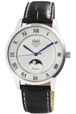 Q&Q by Citizen Herren Armbanduhr Uhr Watch 40 mm 5 ATM Mondphase QZ10J307 Moon