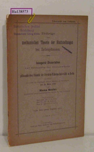 Beiträge zur mechanischen