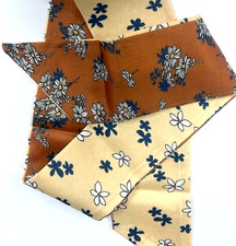 Schmal breiter Schal, Stirnband, Krawatte, Handtaschenband. 84cm x 6cm