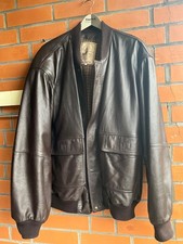Lederjacke Bomberjacke Herren Sakko Pilotenjacke Gr. 54 XL