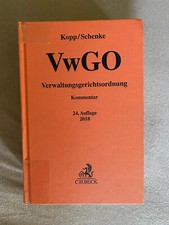 Kopp / Schenke | Verwaltungsgerichtsordnung (VwGO) Kommentar | 24. Auflage 2018