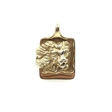 2.9cm lion pendant 8kt yellow