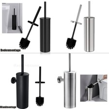 Edelstahl Toilettenbürste Klobürste WC Bürste Toilettenbürstenhalter Garnitur DE