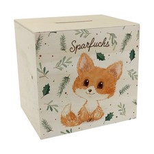 Babyfuchs Spardose aus Holz