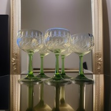 Vintage Weingläser - grüner